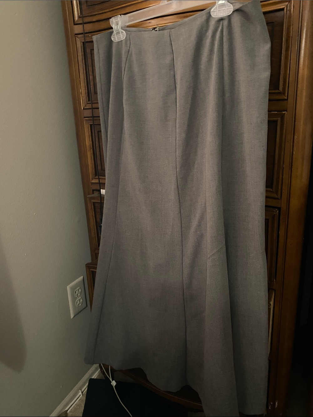 East 5th Gray Full A-Line Skirt